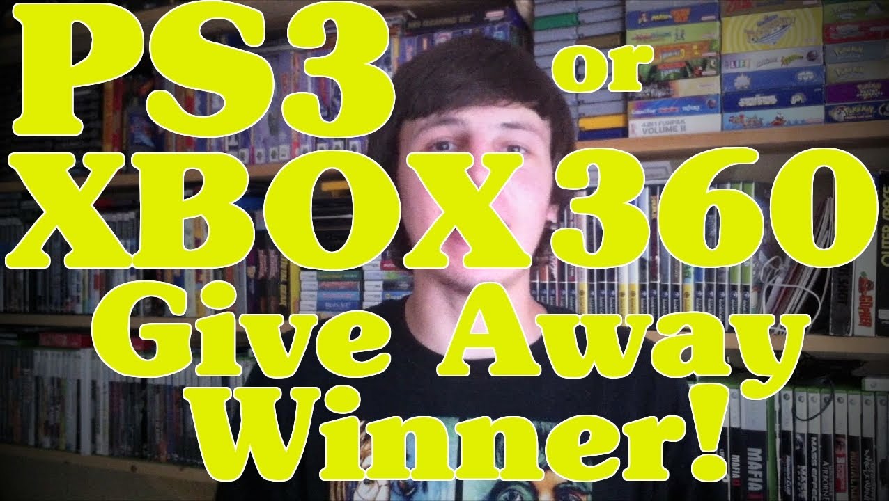 PS3 or XBOX 360 GIVEAWAY WINNER!!! YouTube