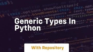 generic types in python