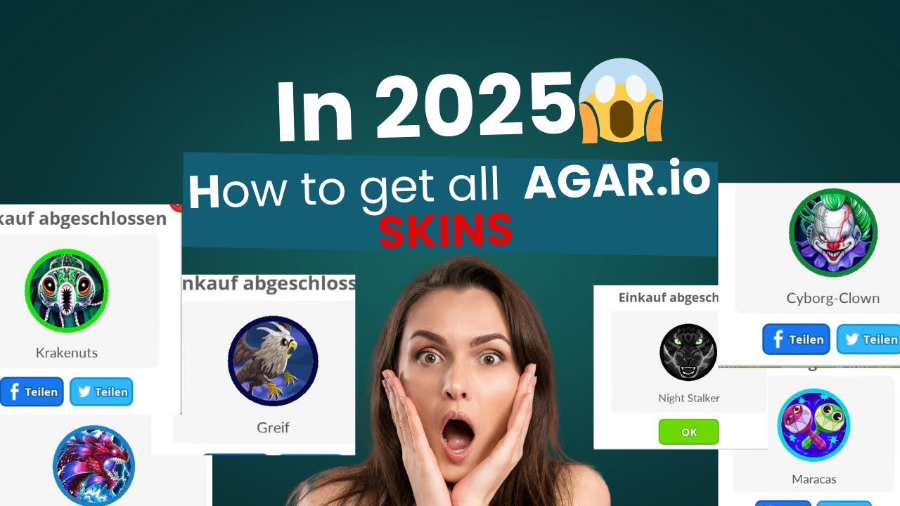 How to Get all Agar.io  skins in 2025 😱 