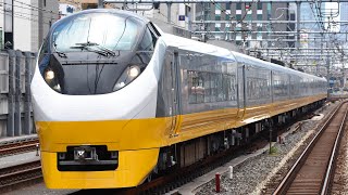 59M E657系 K2編成『フレッシュひたち黄色塗装』特急ときわ59号 御徒町駅通過