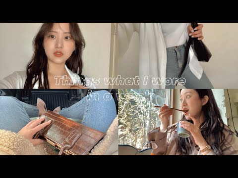 <strong>사계절이</strong> 공존하는 일주일동안 입은것들👜