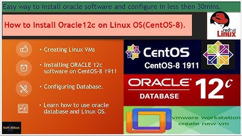 Install Oracle12c on centos8.1|rhel|oracle database|Linux OS|VM|centos|Installation|DB|Server|RDBMS
