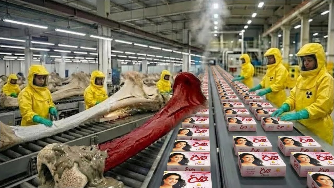 😱 How To Turn Massive Animal Bones Into Pure White Soap: 