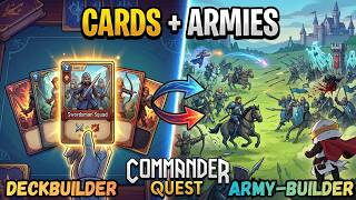 This Roguelike Combines Deckbuilding with Epic Auto-Battles! Commander Quest First Play!