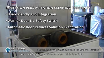Renegade I-Series Agitation Dip Tank Parts Washer Demo
