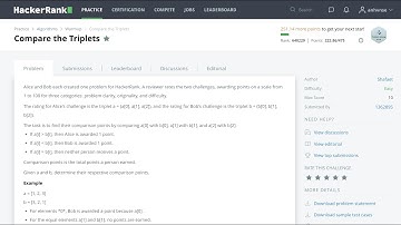 HackerRank Tutorial - Compare The Triplets Solution in PHP