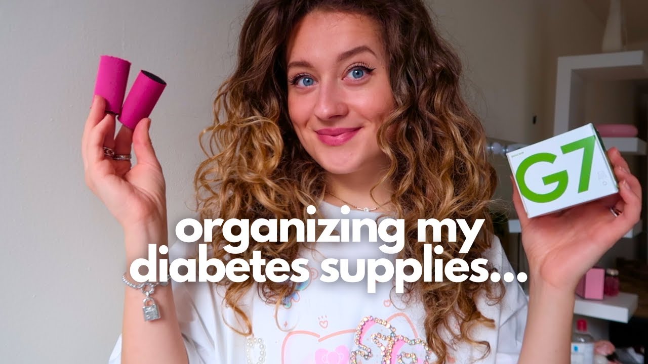 I organized my diabetes supplies