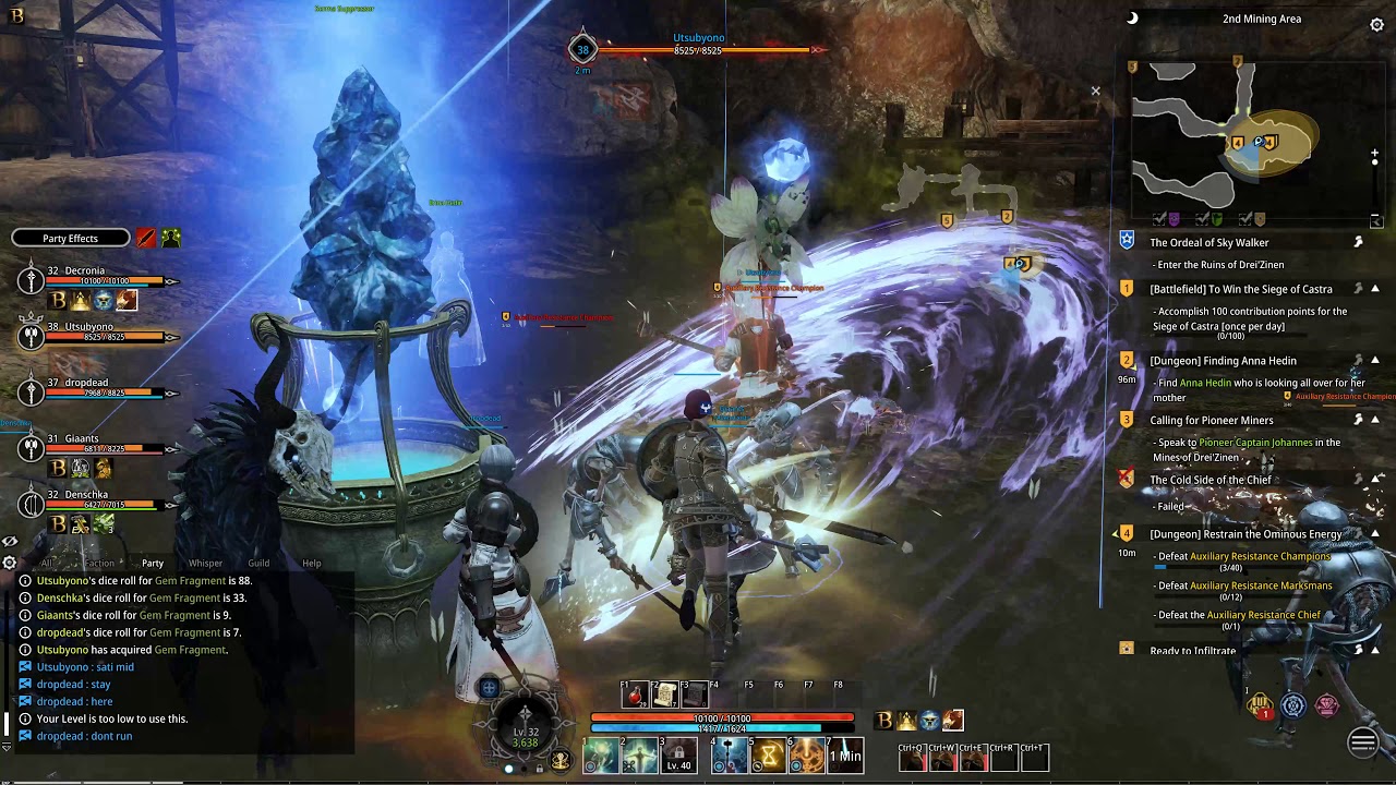 Bless online - Uterusmine Dungeon Paladin Healer Gameplay