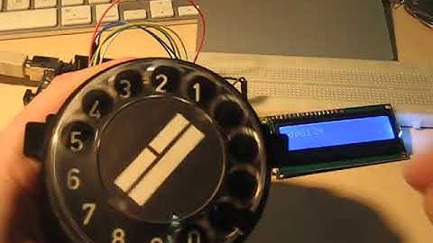 Decoding rotary phone dialer with arduino