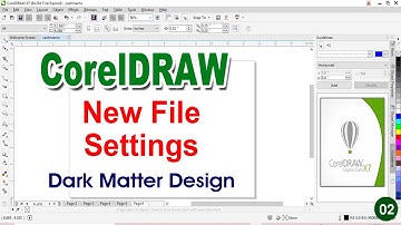 Corel Draw page settings | Corel Draw file setting | Dark Mode Colour Setting | mahestro rajan