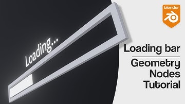 Animated Loading bar | Geometry Nodes tutorial