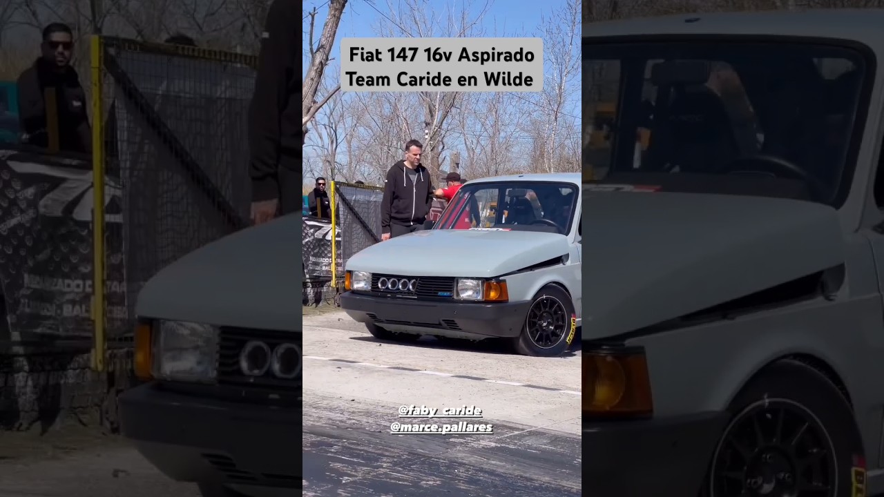 Fiat 147 16v Aspirado Team Caride en LCA Avellaneda #picadas #fiat147 #aspirado #fiat #dragrace