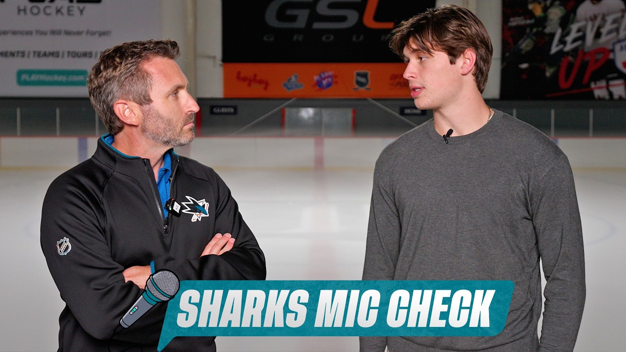 Sharks Mic Check: Aiden Celebrini