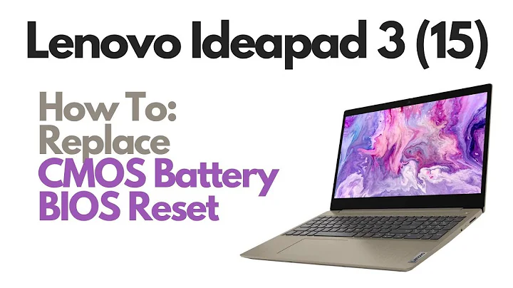 How To Replace CMOS Battery / Reset BIOS - Lenovo Ideapad 3 (15)