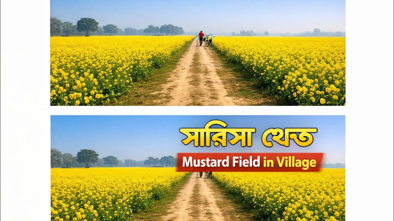 সরিষা ক্ষেত 😍 Yellow Flower Field in Village | Mustard Field Bangladesh