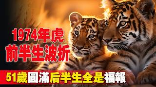 為什麼1974年的虎，前半生如此波折？原來你是在“還前債”！51歲清賬圓滿，往後全是福報！【納福小站】