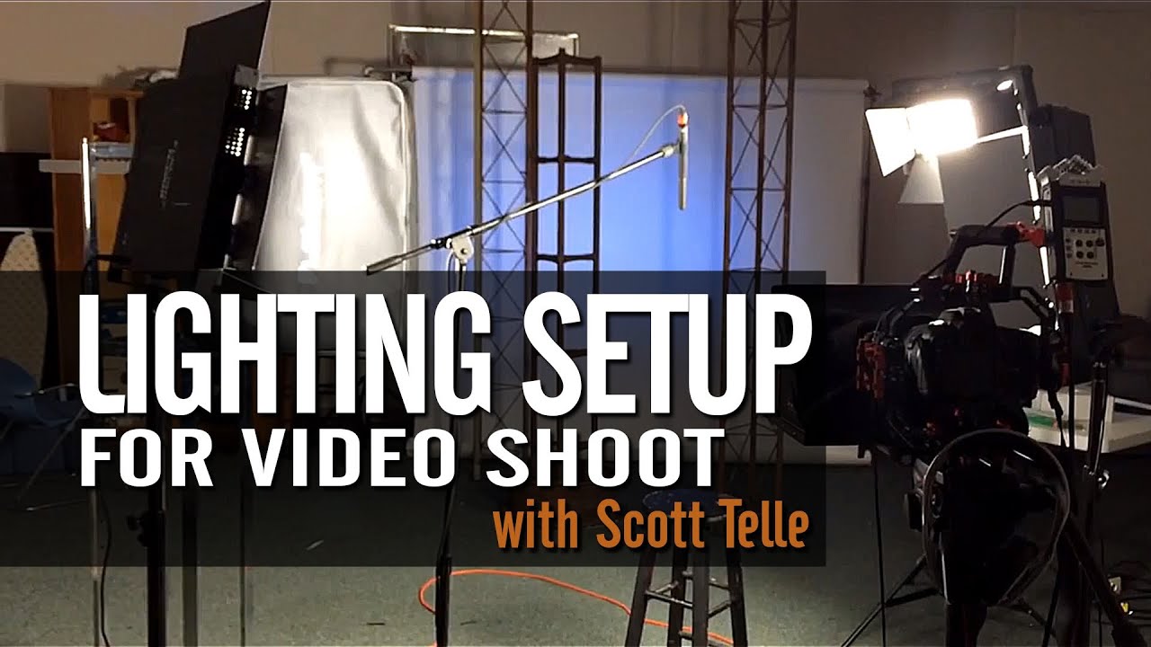 Lighting setup for video shoot YouTube