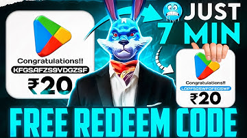 Free Redeem Code in Just 7 Minutes😱🤫 Free Google Play Redeem Code✅
