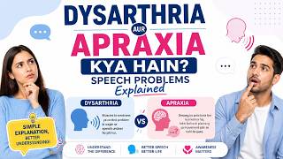 Dysarthria Aur Apraxia Kya Hain Speech Problems Explained
