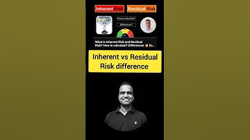 Difference between Inherent and Residual Risk 💥 Watch full video 🔗🖕 #shorts - 252