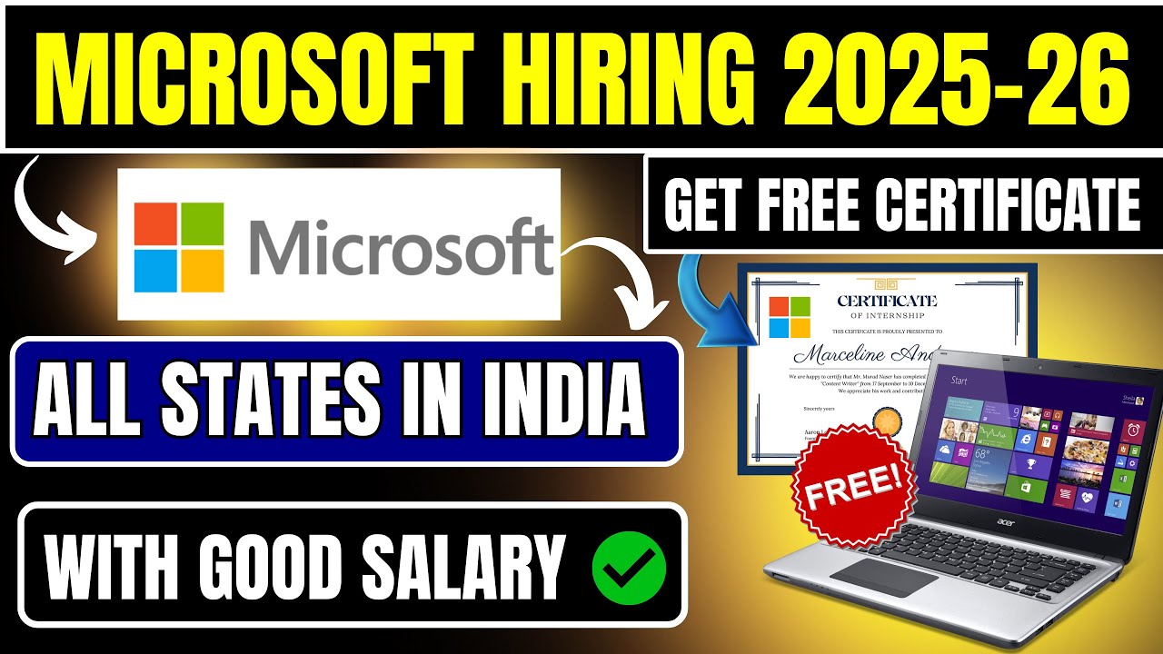 MICROSOFT HIRING 2025-26 | Software engineering Hiring in Microsoft ...