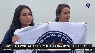 Protesta por falta de recursos para Hospital de Tomé
