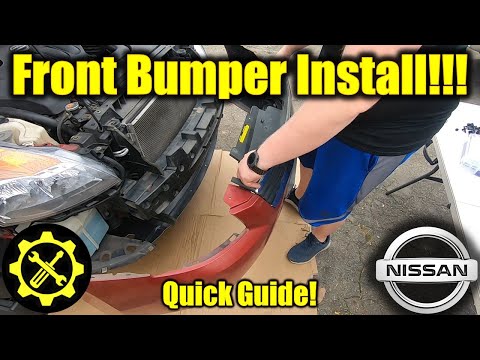 2007 – 2009 Nissan Altima: How to Install the Front Bumper