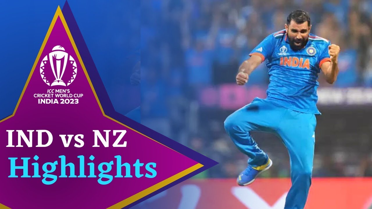 🔴IND vs NZ Semi-Final Highlights | India vs New Zealand World Cup 2023 ...