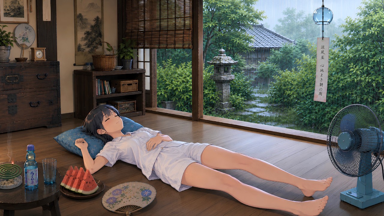 Watch 【昭和レトロ 夏の雨|2時間】涼しい風が通りぬけていく夏の雨の朝 🌧️集中・リラックス・睡眠用 on YouTube Watch 【昭和レトロ 夏の雨|2時間】涼しい風が通りぬけていく夏の雨の朝 🌧️集中・リラックス・睡眠用 on YouTube