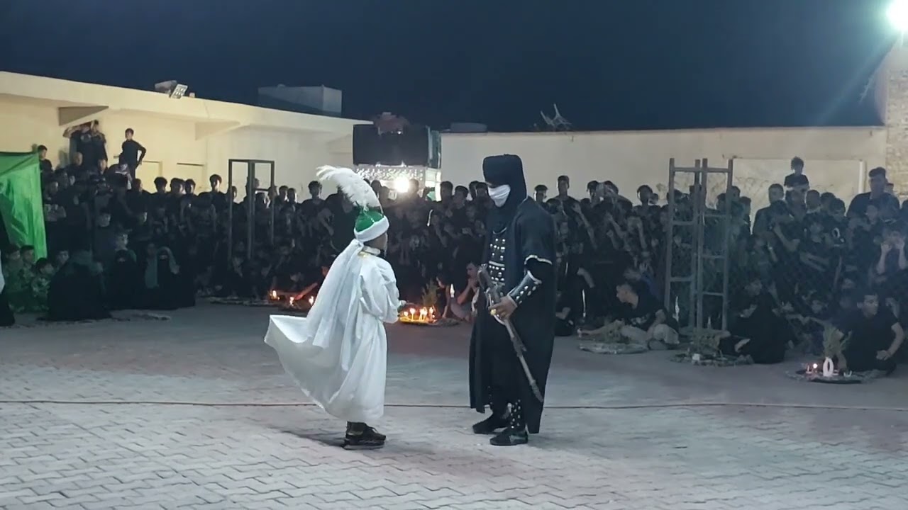 تشابيه. شهادة الامام القاسم عليه السلام في مرقد ابن الكاظم في ناحية جصان ليلة ٨ محرم سنة ١٤٤٤ هجري