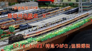 【鉄道模型】EF16形電機+ｷﾊ82系特急「つばさ」