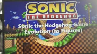 Sonic The Hedgehog Game Evolution As Figures