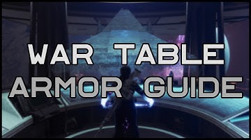 War Table Armor Focusing | High-Stat Armor Season of Defiance Destiny 2