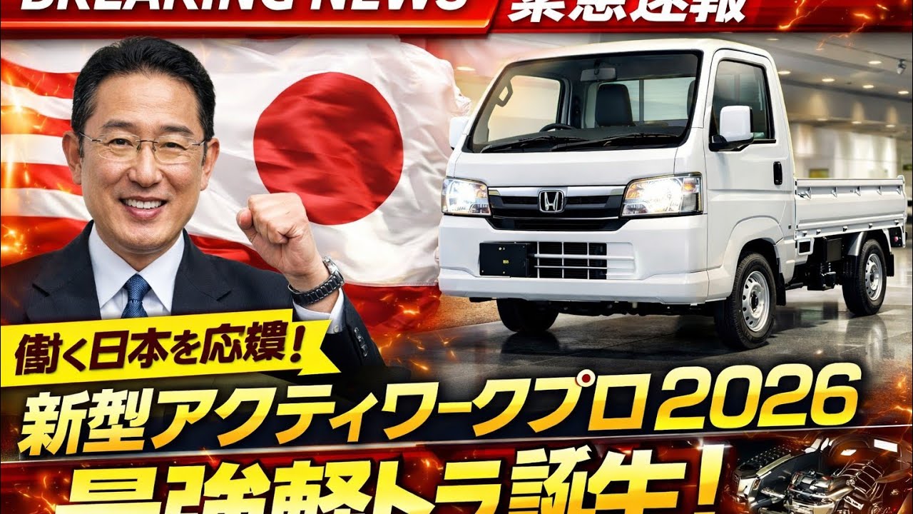 衝撃発表 2026年新型ホンダアクティワークプロ登場 日本最強の仕事用軽トラック完全レビュー