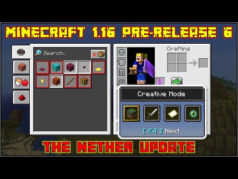 Minecraft 1.16 - Pre-Release 6 - Default Gamemode & Map Colour Changes!