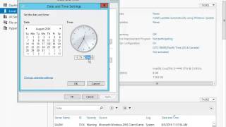Server 2012 r2 Change Time Setting