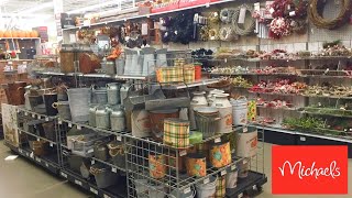 MICHAELS FALL THANKSGIVING CHRISTMAS HOME DECOR DECORATIONS SHOP WITH ME SHOPPING STORE WALK THROUGH