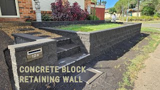 CONCERET RETAINING WALL, FRONT  YARD LANDSAPING IDEAS, RETAINING WAL IN ROAD CONSTRUCTION, LANDSCAPE
