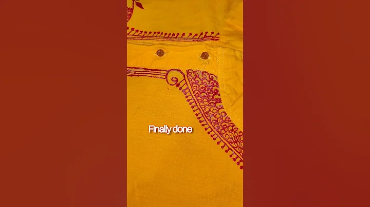 hand painted kurta 🎨🖌️ Last-part #shorts #short #art #trending