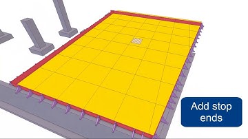 Concrete Formwork Planning for Slabs: Next Level - Tekla Structures