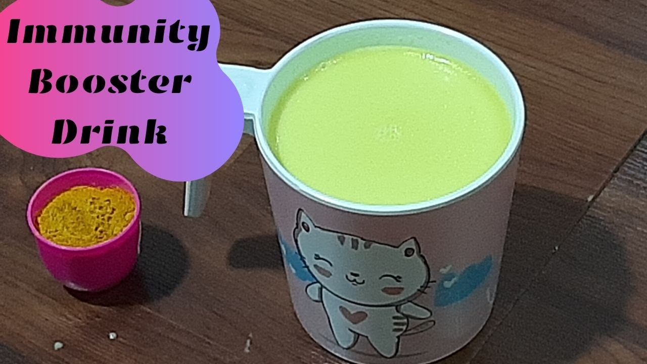 Immunity booster drink Turmeric Ginger milk Immune Boosting Tea