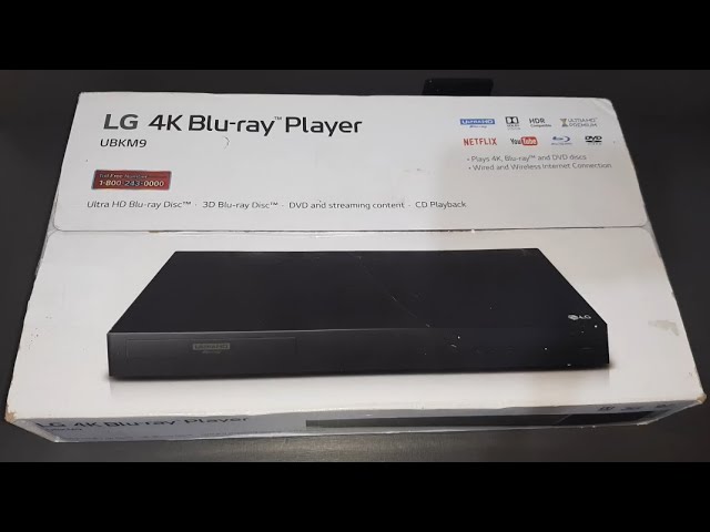 LG UBKM9 4K Upscaling Ultra-HD 3D Blu-ray Disc Player 4082/Wi-Fi