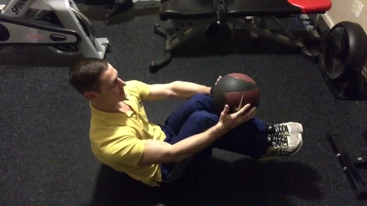Medicine Ball Tuck Ups Demo YouTube