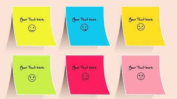 Create Multicolor Sticky Notes Slide in PowerPoint