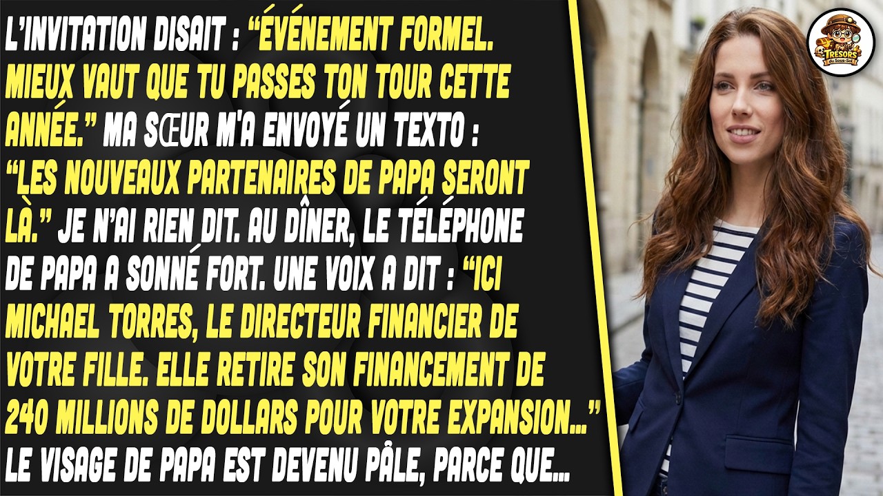 Mon Père M'a Dit De Ne Pas Venir Au Dîner. Puis Mon CFO L'a Appelé En Plein Dessert !