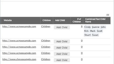 Displaying all your QuickBase child records on the parent record and reports.