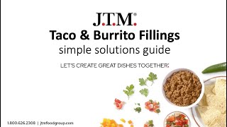 Taco & Burrito Fillings Simple Solutions Guide