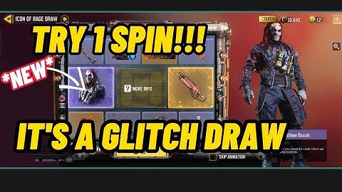 Try 3  Spin get ICON OF RAGE  codm DRAW  LEGENDARY PP19  #callofduty#luckydraw #callofduty #codm
