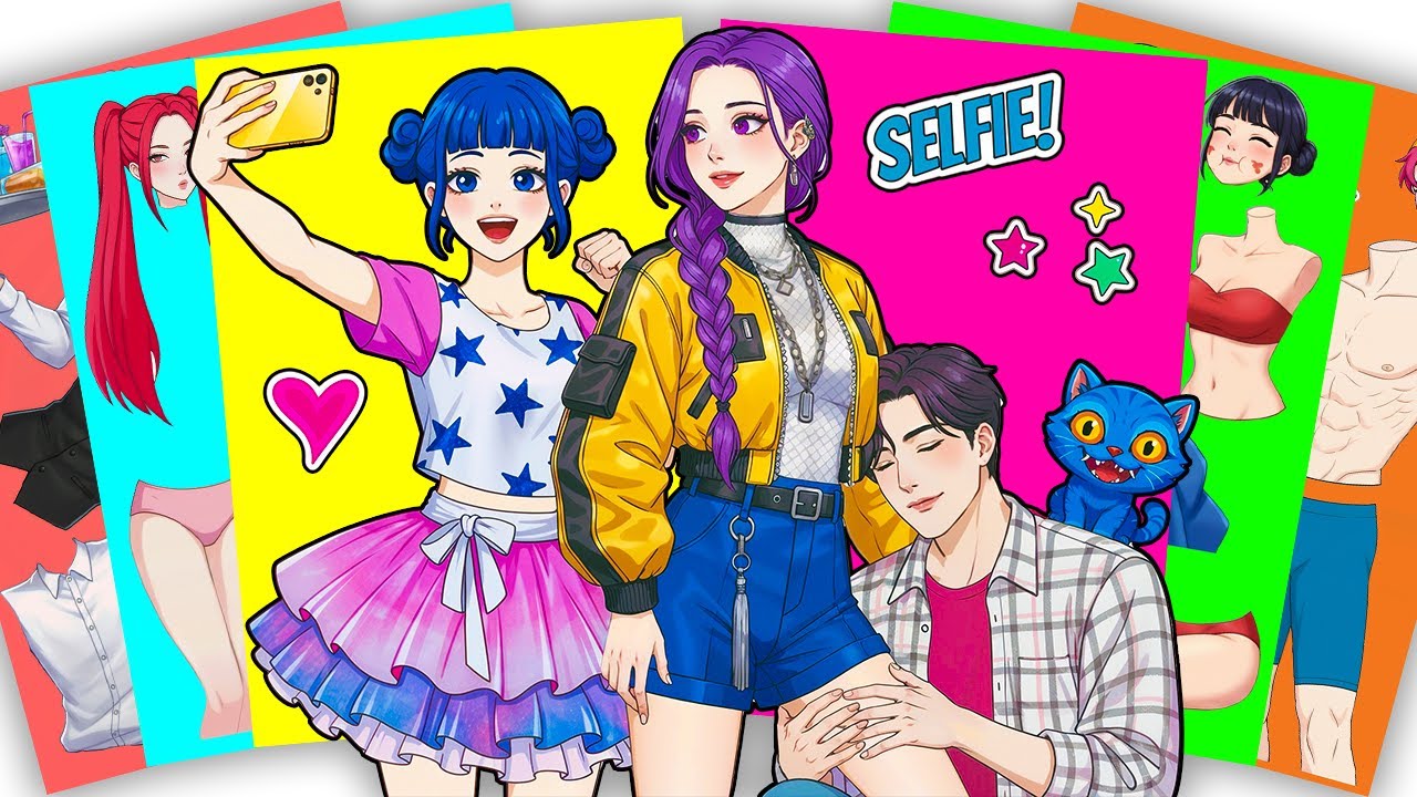 [🍓paper diy🍓] Smile!!! 💖 HUNTRIX RUMI x ZOEY x SAJABOYS JINU | KPOP DEMON HUNTERS Sticker Book