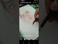Lebih riil sketsa wajah setelah ditambahkan efek bayangan dan blending serta pencahayaan